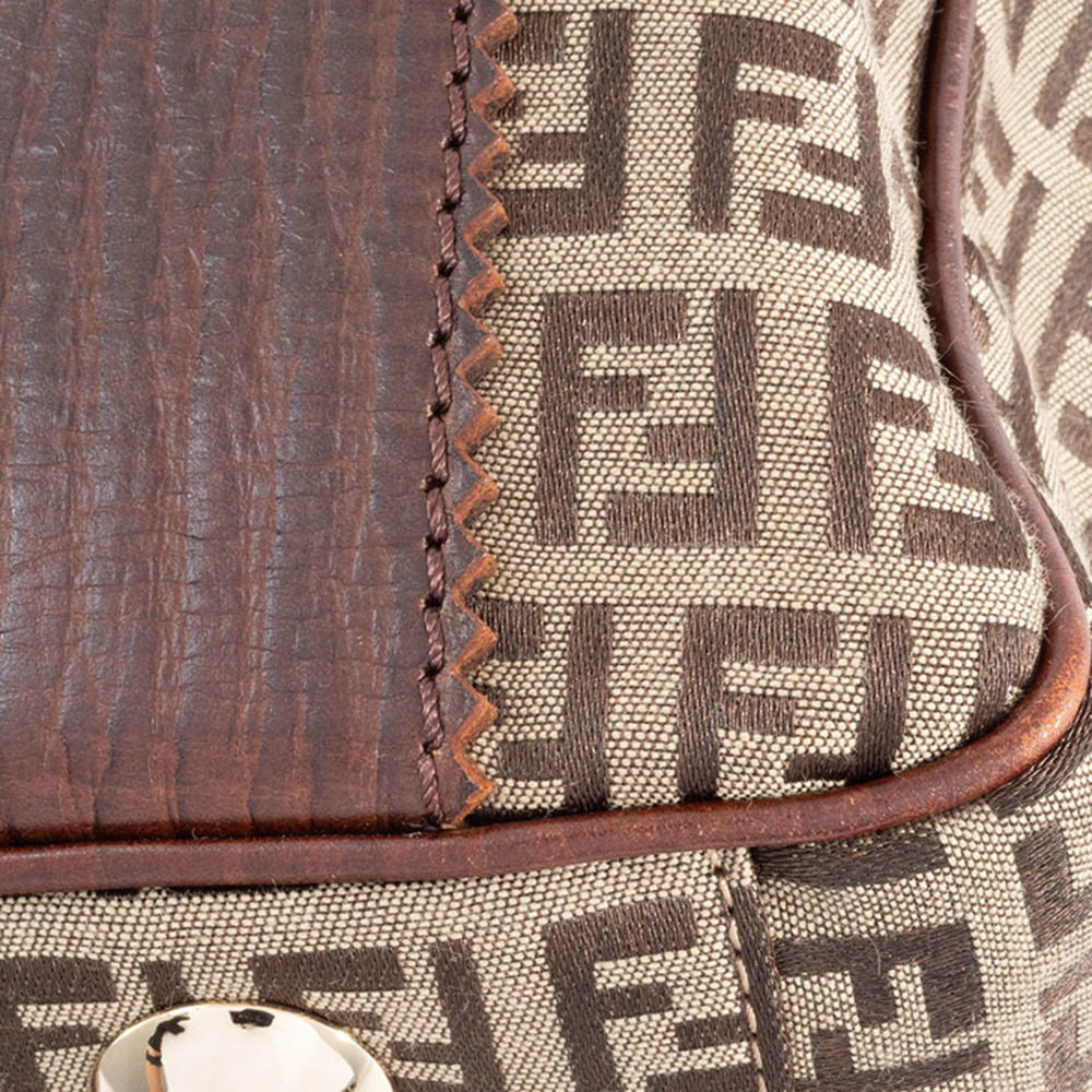 Fendi Zucca Tote Bag in Beige Zucchino RUGATO 8BH161 - Picture 5 of 16
